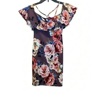 Windsor Hoco Barbie core Floral Dress